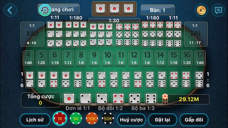 Đọc cầu tốt tài xỉu